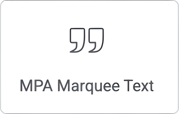 Marquee Text - Motion Pro Addons. Advanced animation plugin for Elementor.