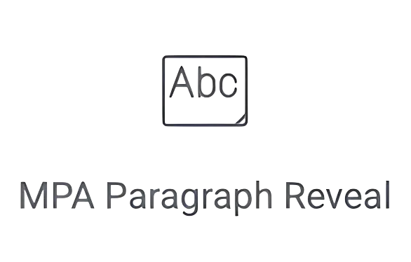 Paragraph Reveal - Motion Pro Addons. Advanced animation plugin for Elementor.