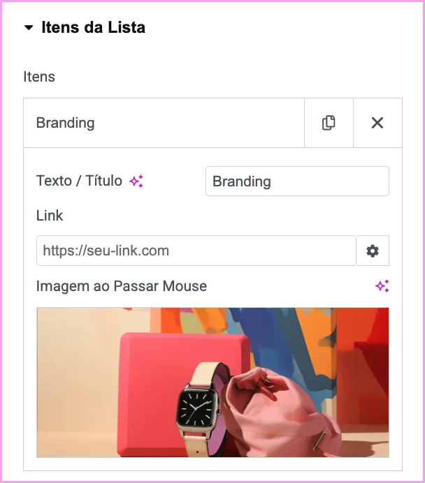 Text Hover Imagem - Motion Pro Addons. Plugin de Animação Avançada para Elementor.